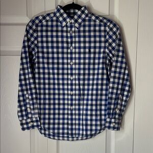 Boy's Blue Checkered Shirt